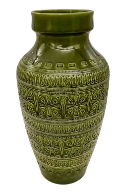 Bodenständer-Vase West Germany – Prachtstück in Olivgrün - Bild 2