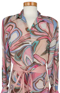 Maryley Damen Maxikleid, rosa - Gr. S  - Bild 4