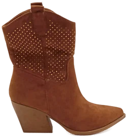 Dame Rose Westernstiefletten braun/glitzerdetails Gr. 37 – Vorschau 6