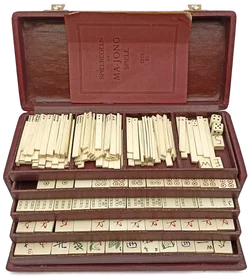 Mahjong-Spiel mit 144 Steinen Vintage - Bild 2