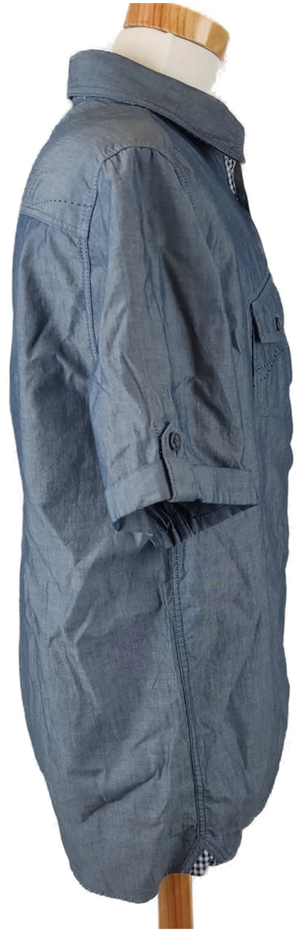 Charles Vögele Herrenhemd, blau - Gr. XL – Bild 2