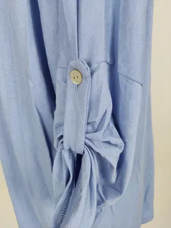 T-Shirt, dreiviertelarm mit Rundhalsausschnitt, hellblau, Größe 44 (geschätzt) - Bild 2