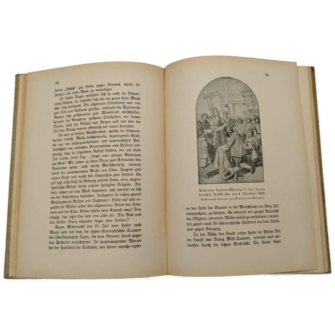 Das Leben Andreas Hofers - Antiquarisches Buch mit Illustrationen – Bild 4