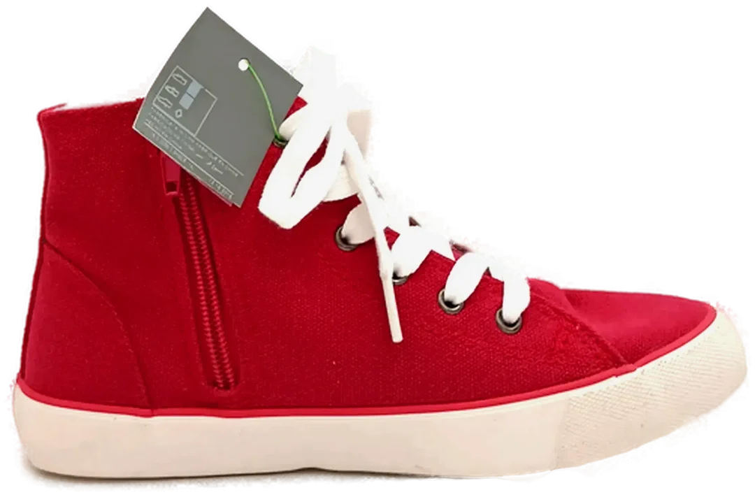 United Colors of Benetton Damen Sneakers rot Gr. 34 – Bild 2