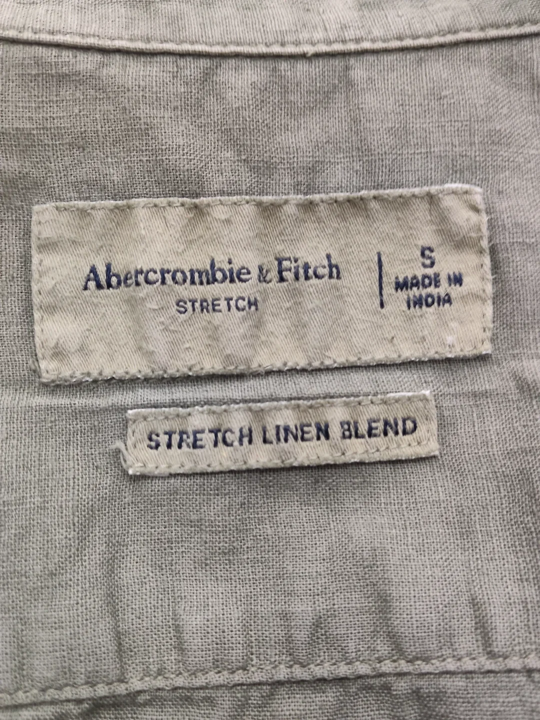 Herrenhemd Abercrombie & Fitch Leinen 42 | Sommerleicht – Bild 4