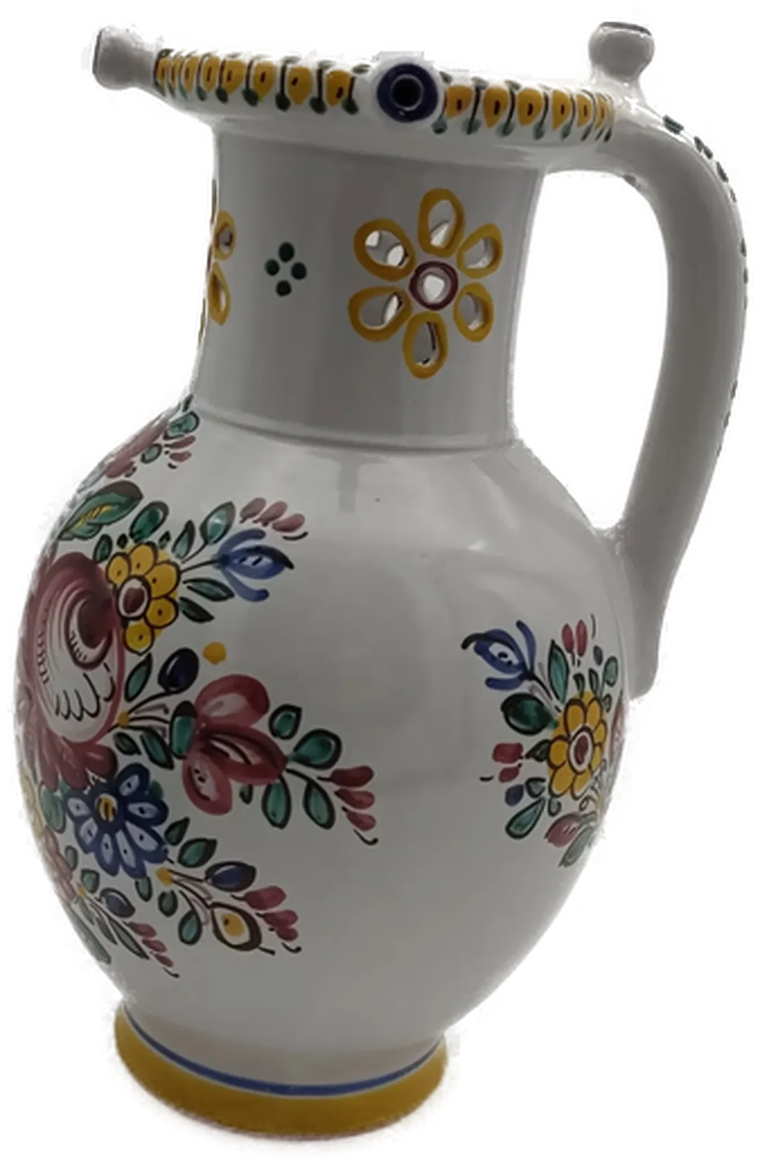 Keramikkaraffe im Traditionellen Still mit Blumendekor – Bild 2