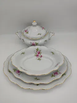 Johhann Haviland Pompadour Moosrose bestehend aus 78 teilen - Bild 2