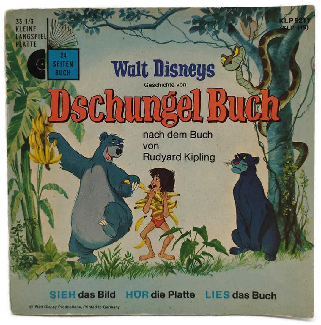 Dschungelbuch 1967 - Kleine Langspielplatte / 24 Seiten - Bild 1