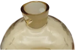 Deko Glasvase Gelb | Mit Blumengravur - Bild 4