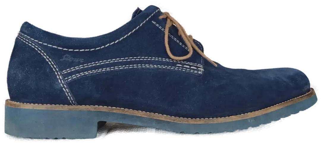 Sioux Herren Schnürschuh blau - Gr. 43 - Bild 1