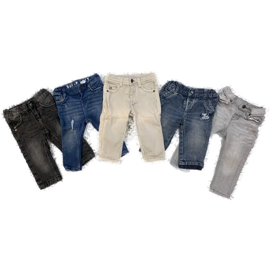 Jeanshosen 5er-Pack - Gr. 74/80 - Bild 1