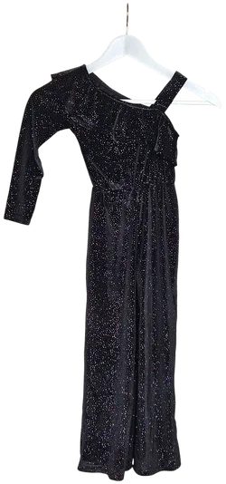 ZARA Kinder Jumpsuit, schwarz - Gr. 122