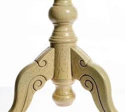 Beistelltisch, Holz, handbemalt im Antik‑Look, Landhausstil - Bild 3