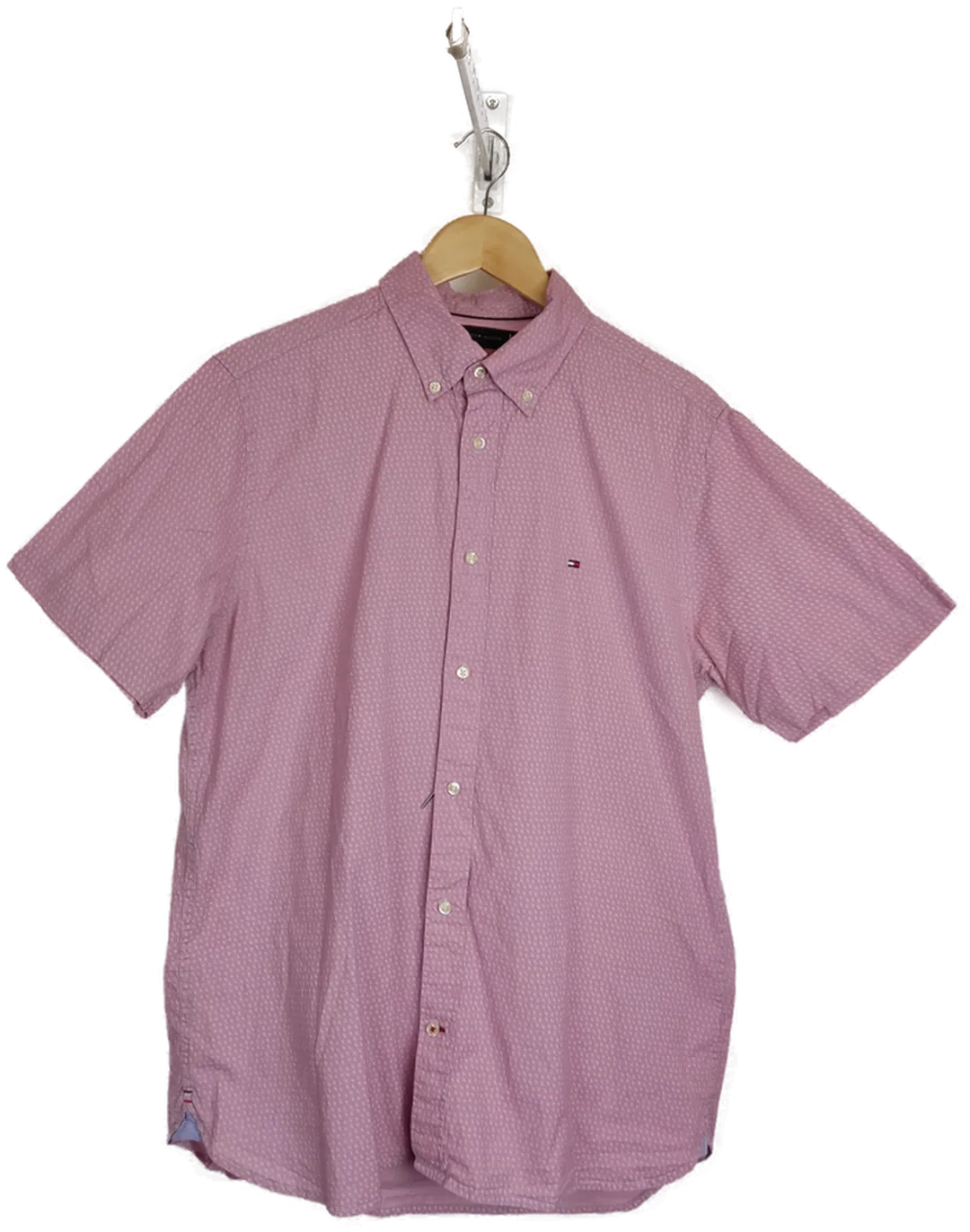 Tommy Hilfiger Herren Hemd cyklame Gr. L - Bild 4