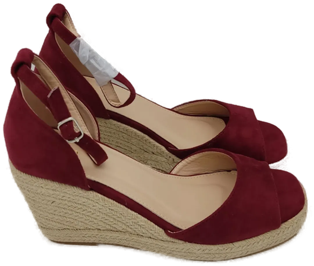 Allegra K Espadrilles Plateau Absatz Keilsandale, Gr 40 - Bild 4