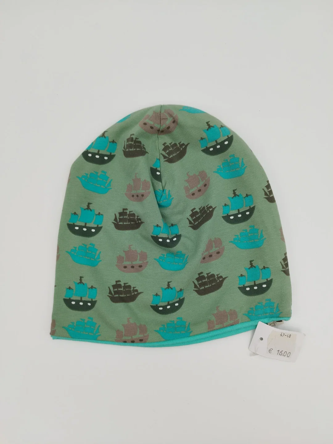 3er Set Jersey Mützen *handmade* Gr. 49/50 – Bild 2