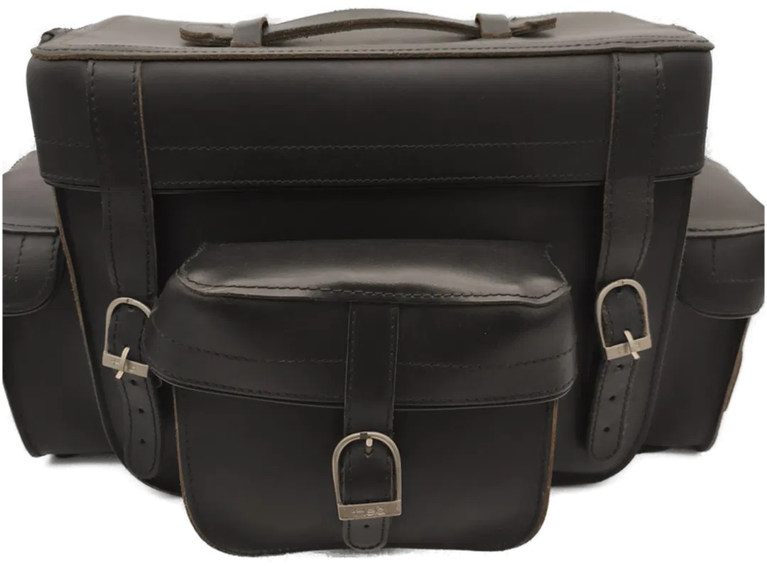 HELD Satteltasche, Leder, schwarz, Motorrad - Bild 1