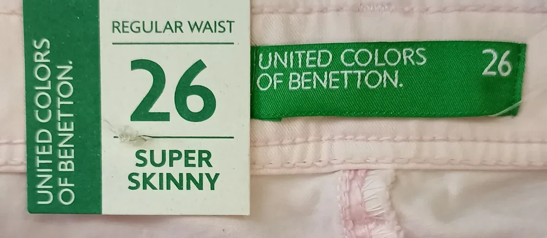 United Colors of Benetton Damen Hose rosa Gr. 26 – Bild 3