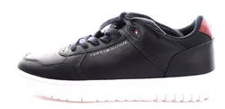 Tommy Hilfiger Sneaker Herren Gr. 41 – Schwarz – Leder – Weißer Absatz – Freizeit - Bild 2