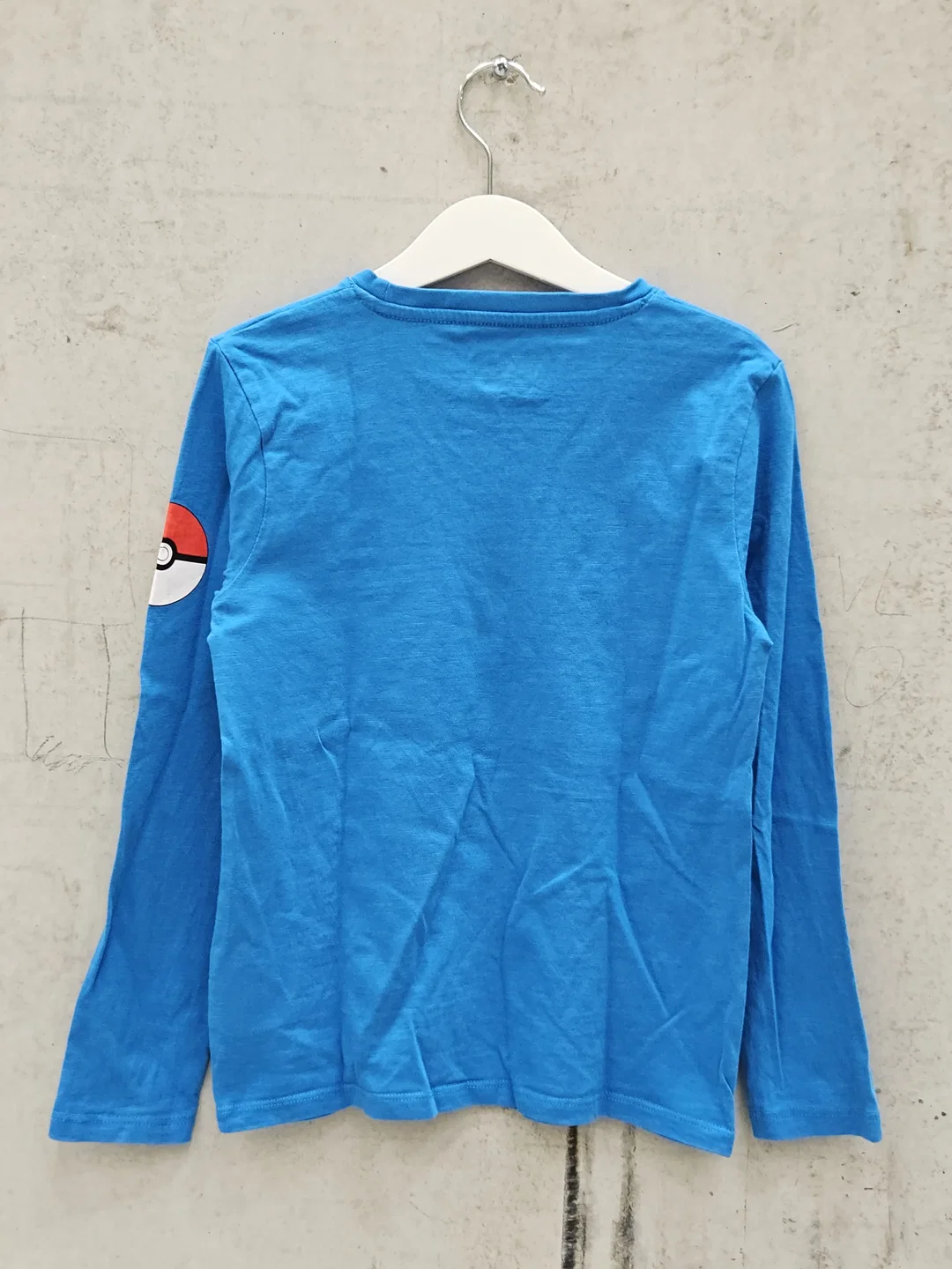 C&A Kinder Langarmshirt mit Pokemonaufdruck, blau - Gr. 128 – Bild 2
