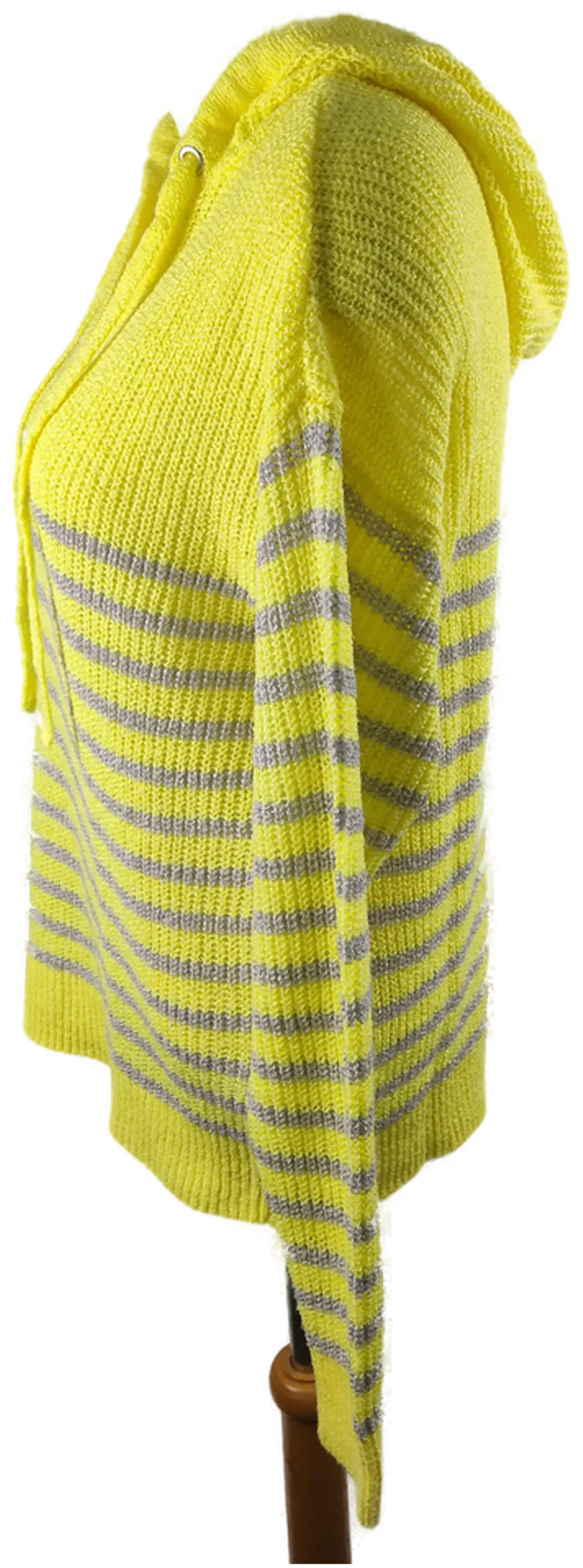 Damenpullover Jean Pascale | Gelb-Grauer Streifenlook – Bild 2