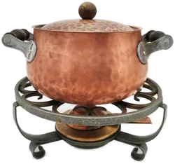 Fondue Set aus Kupfer - vintage  - Bild 1