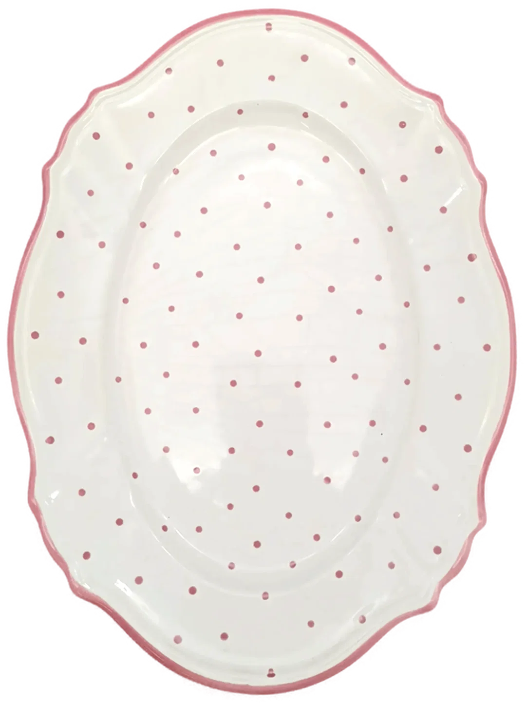 Servierplatte Gmundner Keramik - Rosa Tupferl (5-teilig) – Bild 10