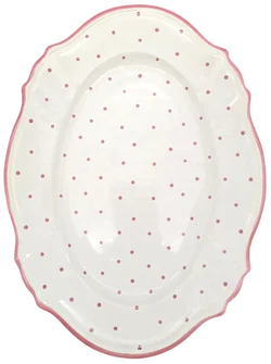 Servierplatte Gmundner Keramik - Rosa Tupferl (5-teilig) – Vorschau 10