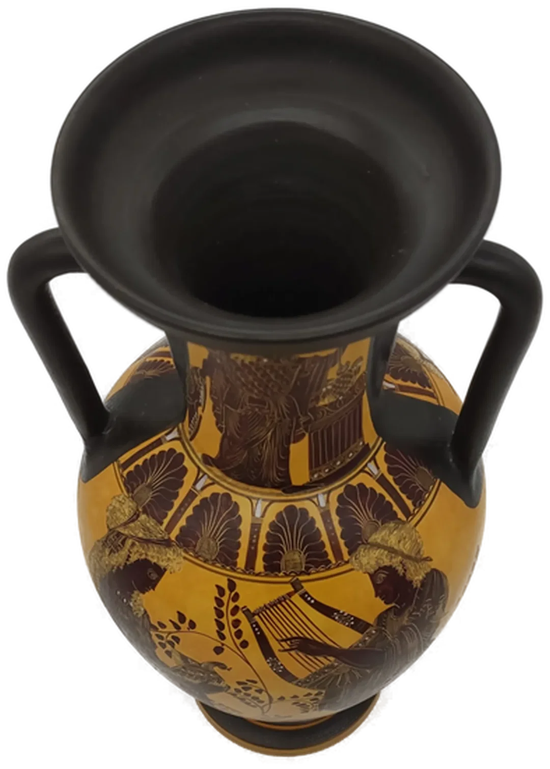 Handgemalte Vase der griechischen Mythologie aus Ton, Höhe 36cm – Bild 5