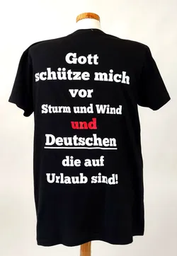 B&C, Lustiges T-Shirts, schwarz, mit Sprüchen bedruckt - Gr. XL/ EUR 52 - Bild 2