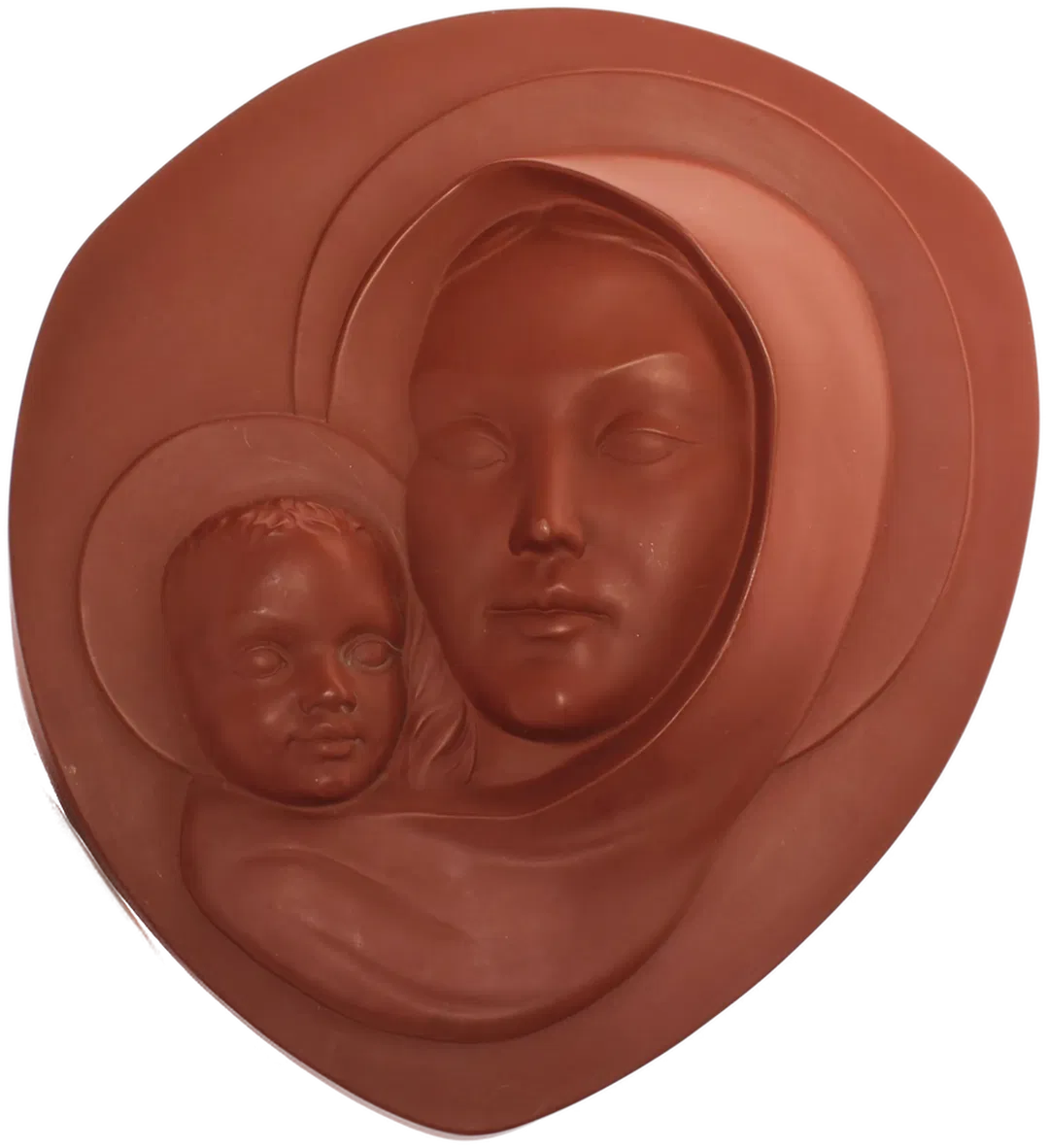 Gmundner Keramik Wandrelief „Madonna mit Kind“ – Austria, Design Fink - Bild 1