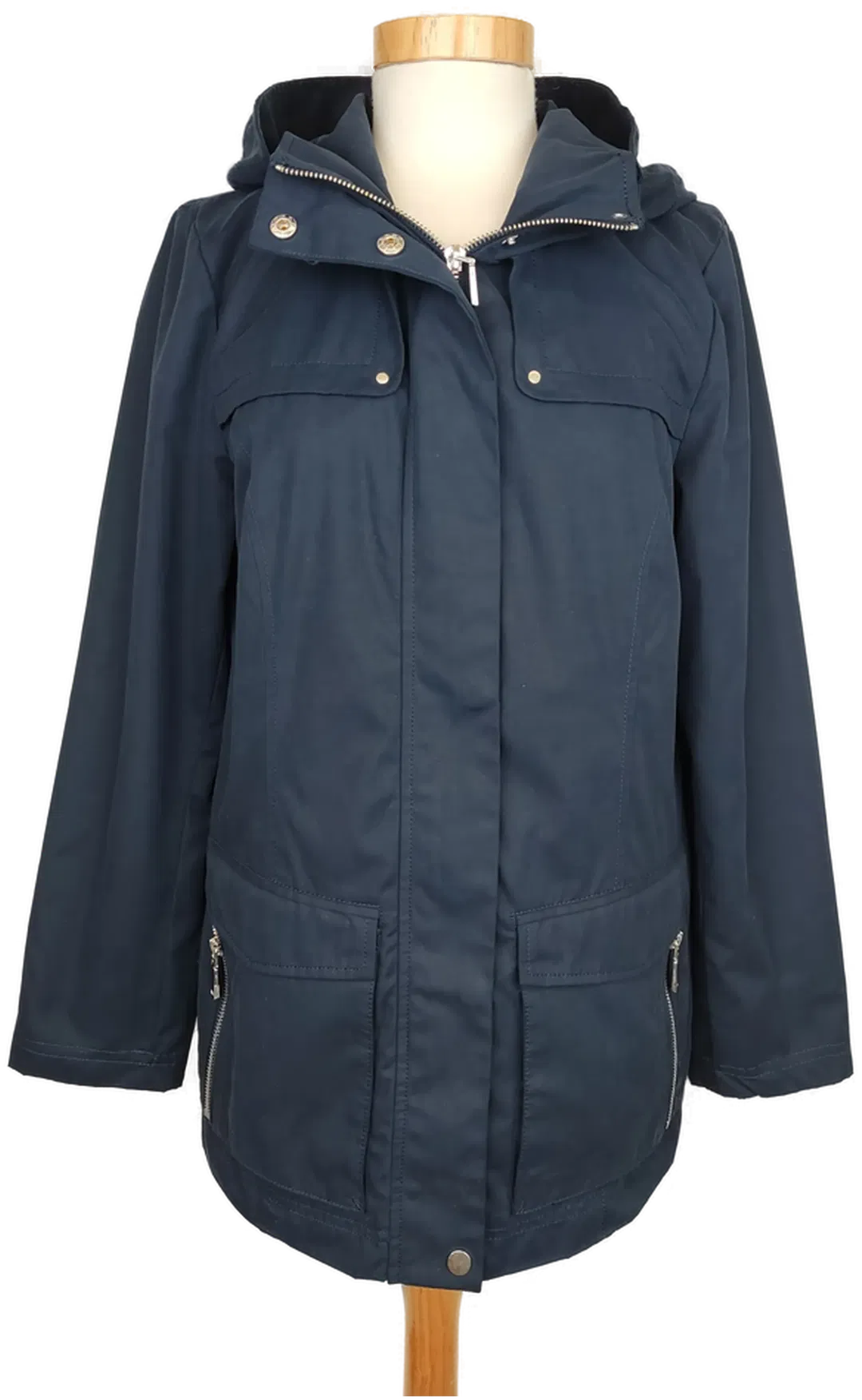 Tom Tailor Damen Jacke mit Kapuze dunkelblau - S/36 - Bild 1