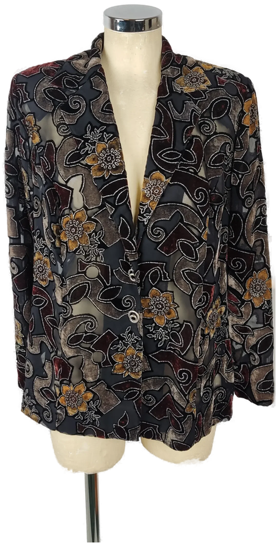 Blazer Transparent Geblümt | Glamour-Detail - Bild 1