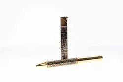 Balmain Paris Kugelschreiber & Feuerzeug Set, gold-schwarz, gemustert - Bild 5