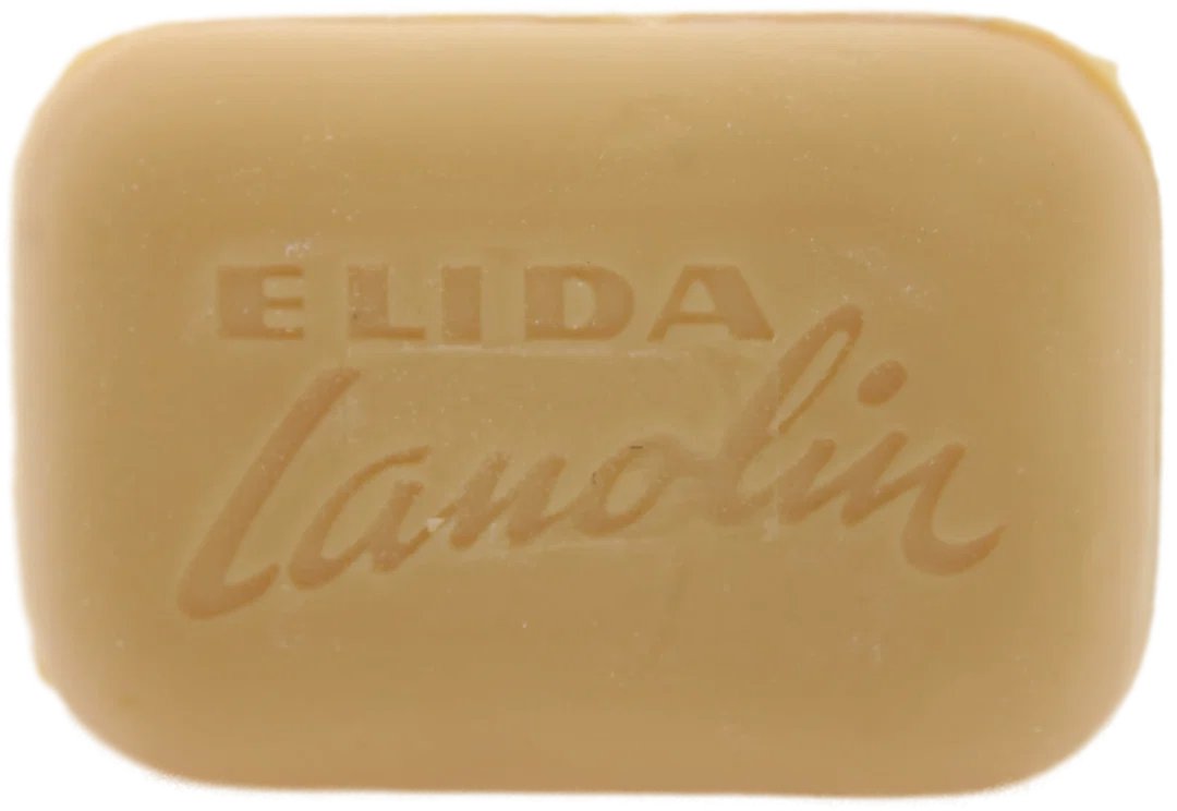 Elida Lanolin Seife – 3 Stück im Originalkarton – ca. 6 × 9 cm – Vintage – Bild 3