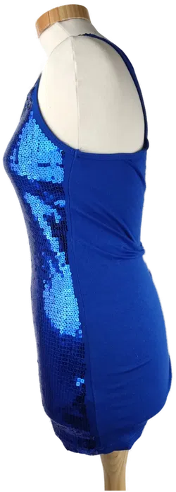 Top 'forever', ärmellos mit Rundhalsausschnitt, royal blue mit Pailletten, Größe XS - Bild 2