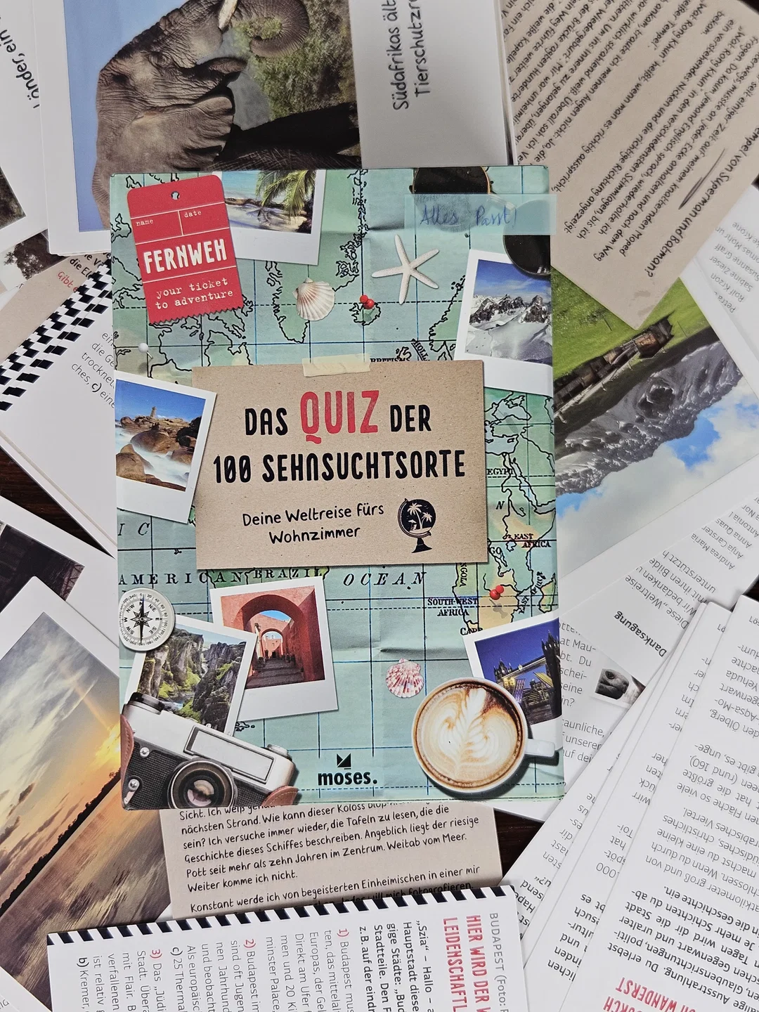 Fernweh - Das Quiz der 100 Sehnsuchtsorte - Gesellschaftsspiele - moses. - Bild 1