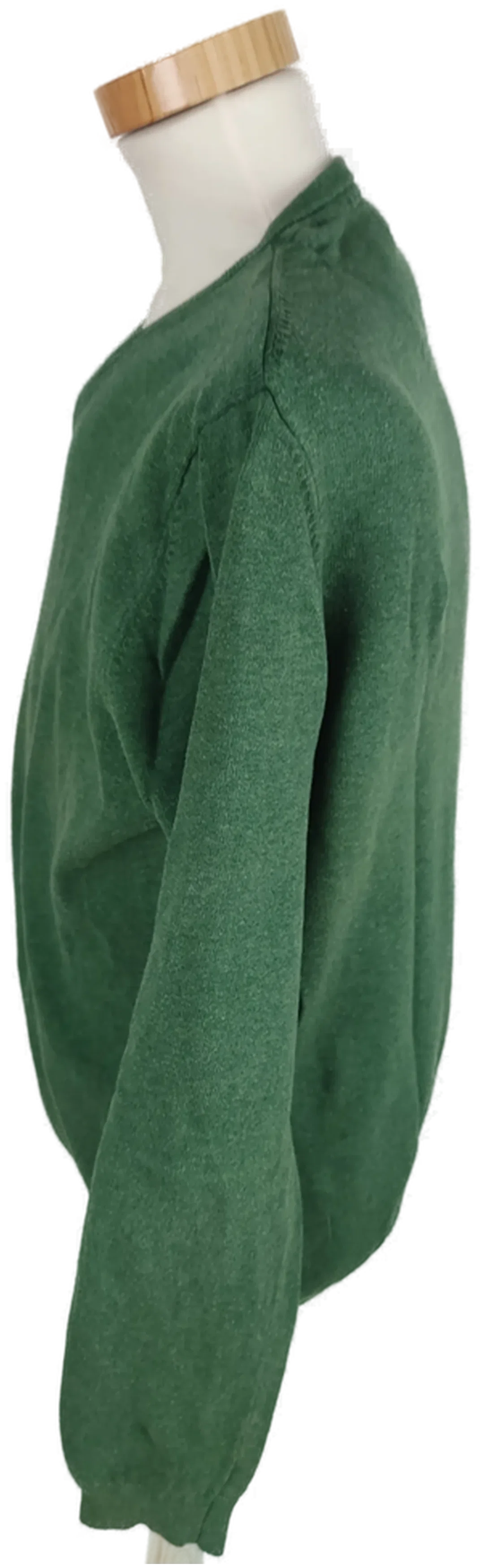 Pullover "Keystone", langarm mit V-Ausschnitt, grün, Größe M – Bild 2