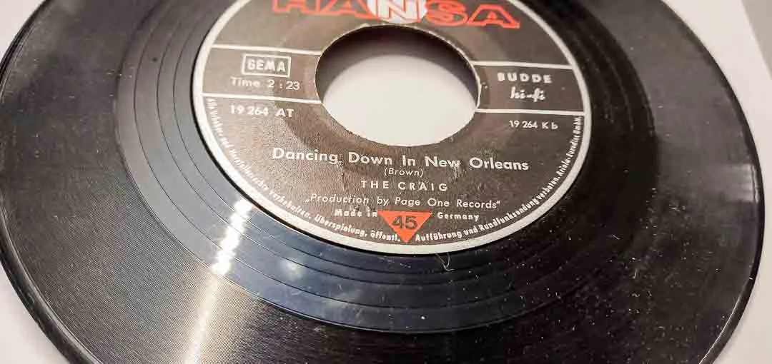 Jukebox Heroes: The Craig – „I Must Be Mad / Dancing Down In New Orleans“ 7" Single, Vintage – Bild 2