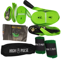 High Pulse Slackline-Set 15 m – Komplettes Slackline-Set (12,5 m Band + 2,5 m Ratschenband) - Bild 2