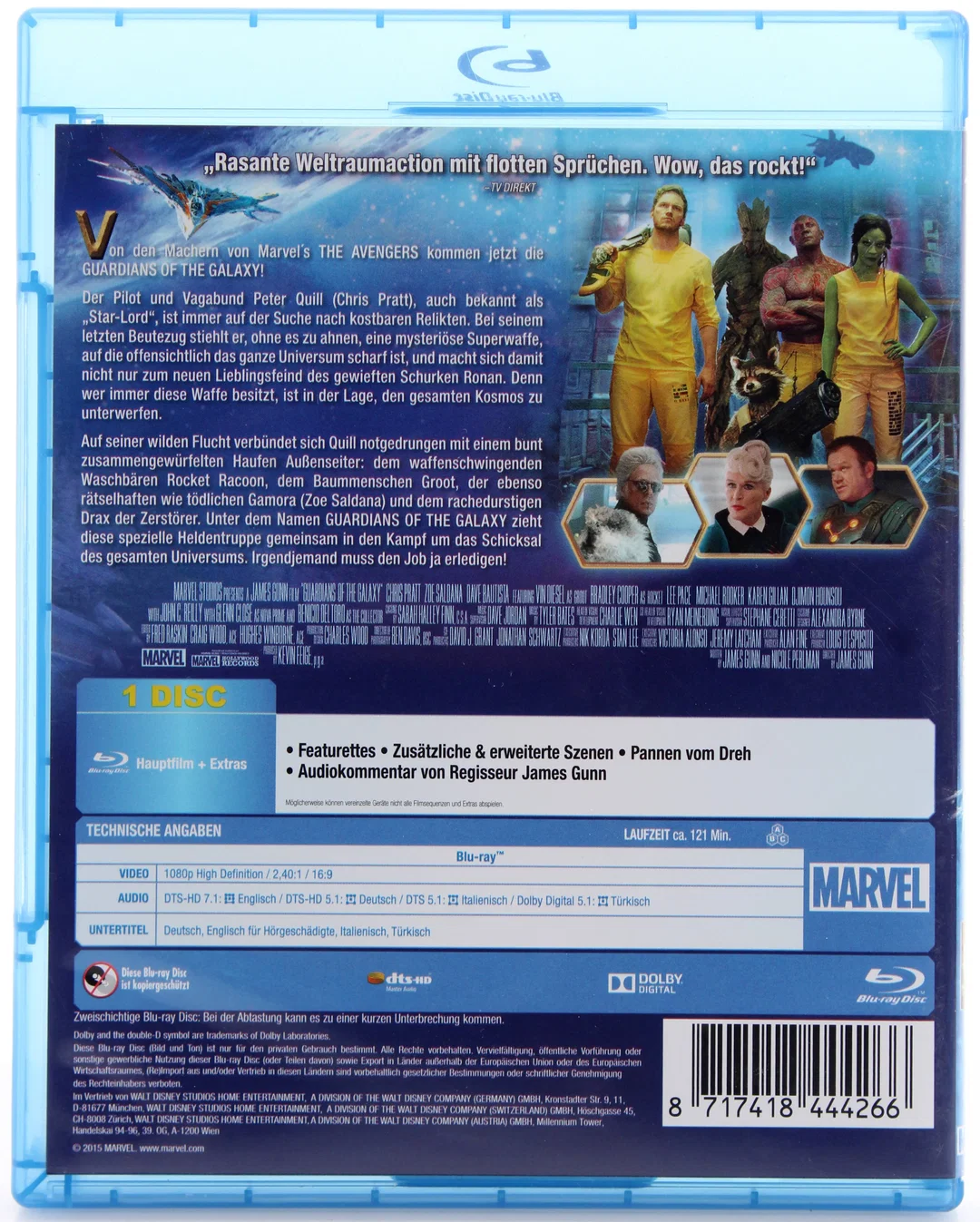 Blu Ray "Superhelden Konvolut" – Guardians / Aquaman / Venom – Bild 4