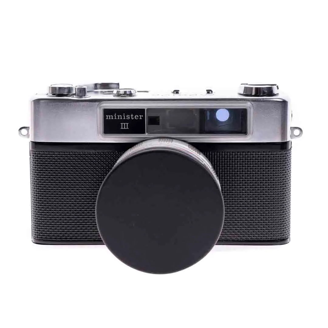 YASHICA Minister III Analoge Messsucherfilmkamera (35mm) mit Objektiv aus den 1960ern – Bild 2