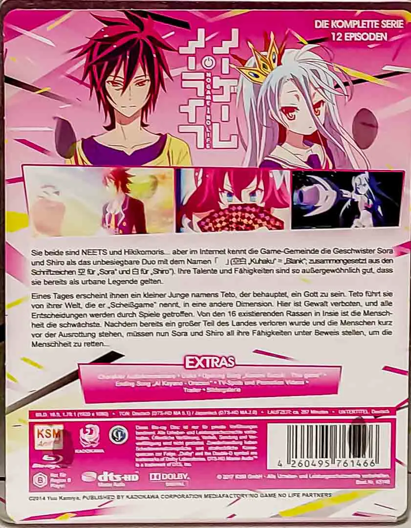 No Game No Life komplette Serie Limited Edition 3 Blu-rays limitiert – Bild 3