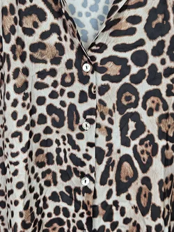 ZARA Damen Bluse, braun/schwarz - Gr. M  - Bild 3