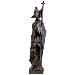 Repräsentative Statue „Heiliger Florian“ – Massiver Bronzeguss - Bild 1