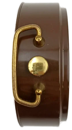 Vintage Wecker mit taubenfütterndem Mädchen Motiv – Vorschau 6