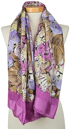MANLIO BONETTI  Damen Halstuch - multicolor/ floral  – Vorschau 2