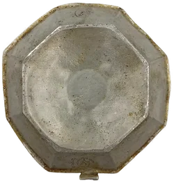 Zinnkerzenständer mit Tragegriff Vintage - Bild 7