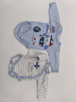 2er Set Baby Bodies, Gr. 50 und 56, Langarm
