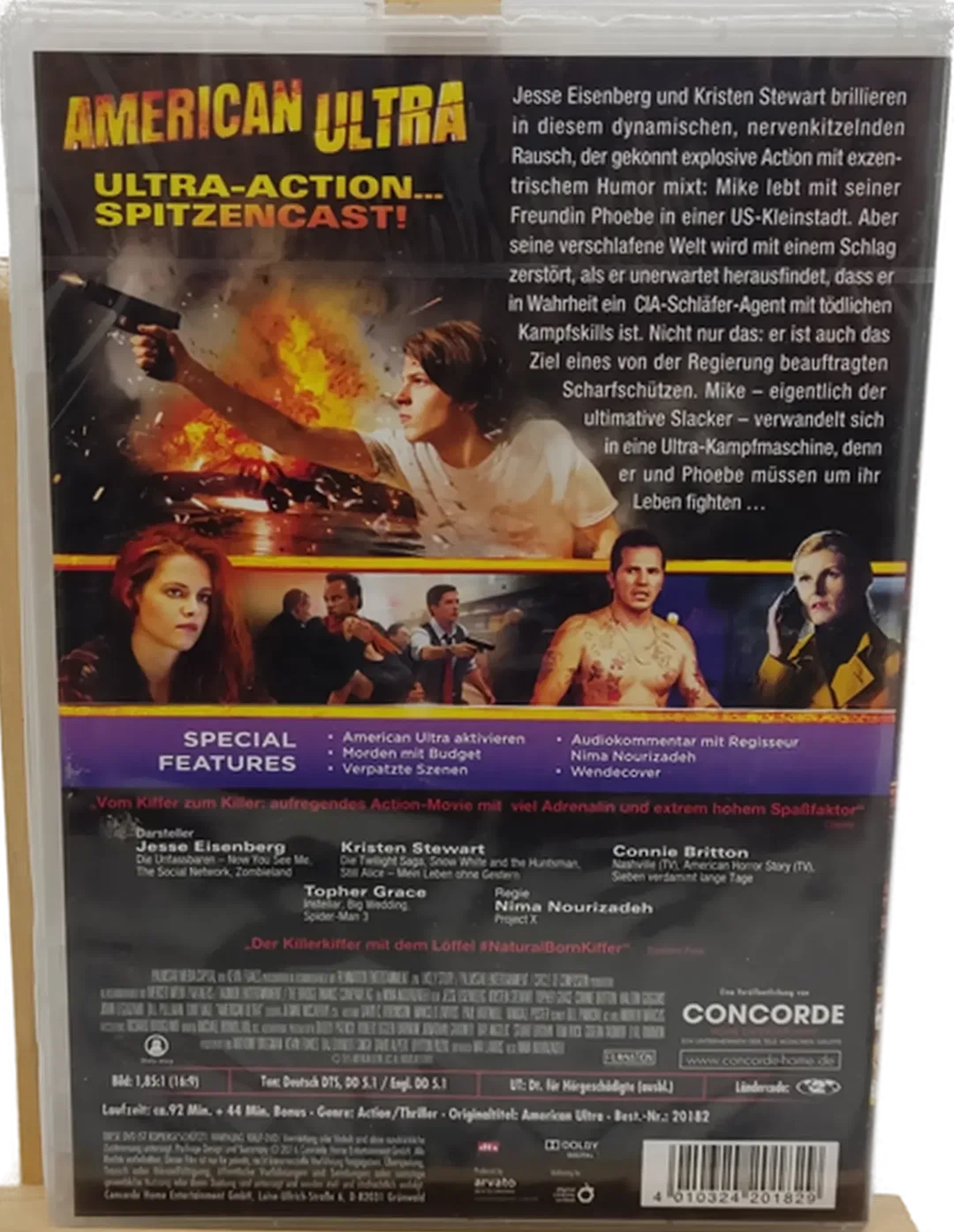 DVD American Ultra  mit Kristen Stewart und Jesse Eisenberg  – Bild 3